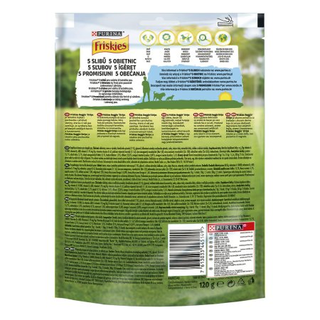 Friskies Beggin Strips s příchutí slaniny 120 g