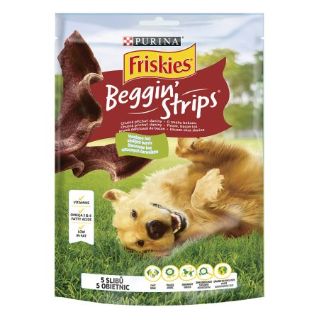 Friskies Beggin Strips s příchutí slaniny 120 g