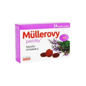 Dr.Muller Pharma Pastilky se šalvěji a vit.C 24ks