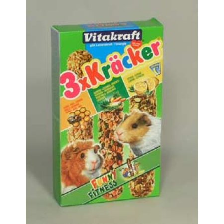 Vitakraft Rodent Guinea pig Kräcker honey/veg/citr 3ks