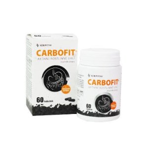 Carbofit aktivované dřevěné uhlí 60tob Dacom