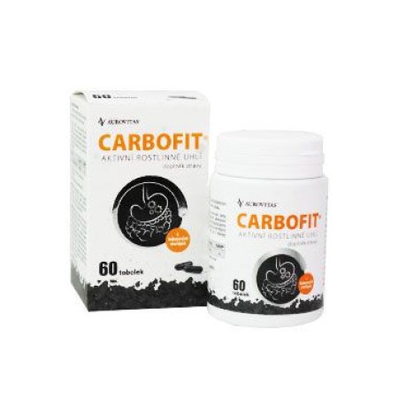 Carbofit aktivované dřevěné uhlí 60tob Dacom