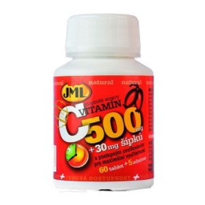 Vitamin C přírodní s šípky JML 500mg 60tbl
