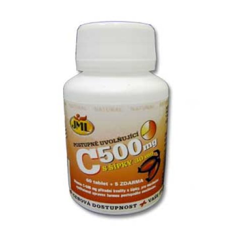 Vitamin C přírodní s šípky JML 500mg 60tbl