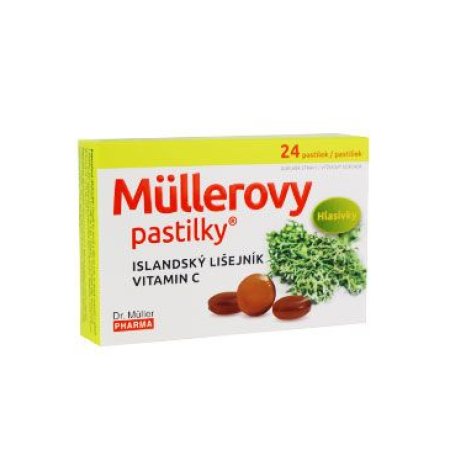 Dr.Muller Pharma Pastilky s Islandským lišejníkem 24ks