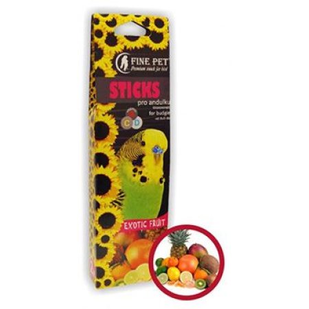 FINE PET Tyčinka Andulka exot ovoce 2ks/110g