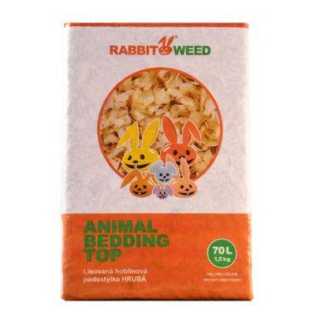 Hobliny podestýlka lis. hrubá TOP RabWeed 70l/1,5 kg