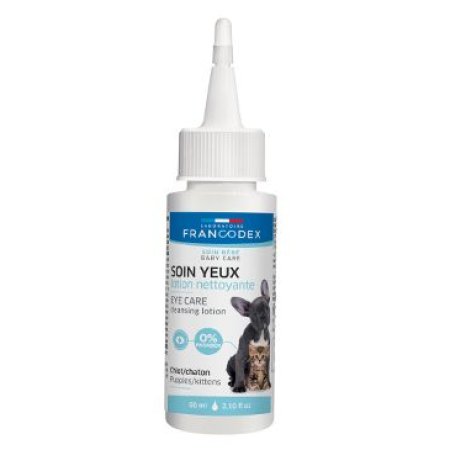 Francodex Roztok čistící na oči štěně, kotě 60ml