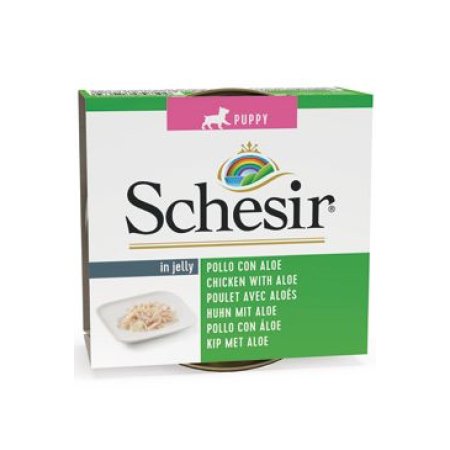 Konzerva SCHESIR Puppy kuřecí + aloe 150 g