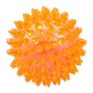 Hračka DOG FANTASY míček pískací oranžový 8 cm