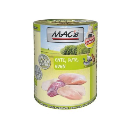 MACs Cat konzerva kachna, krůta, kuře 200g