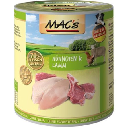 MACs Dog konzerva kuře a jehně 800g