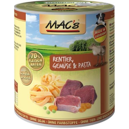 MACs Dog konzerva sob, zelenina a těstoviny 800g