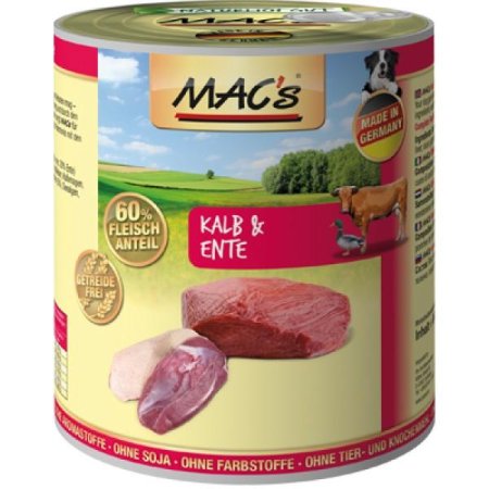 MACs Dog konzerva telecí a kachna 800g