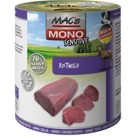 MACs Dog konzerva mono sensitive zvěřina 800g