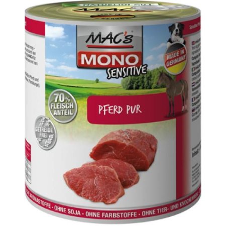 MACs Dog konzerva mono sensitive koňské 400g