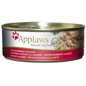Applaws konzerva Cat kuřecí prsa a kachna 156 g