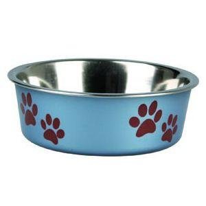 Miska nerezová s plastovým opláštěním metalická modrá 14cm 450ml