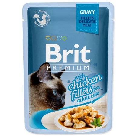 Brit Premium Cat D Fillets in Gravy With Chicken 85g