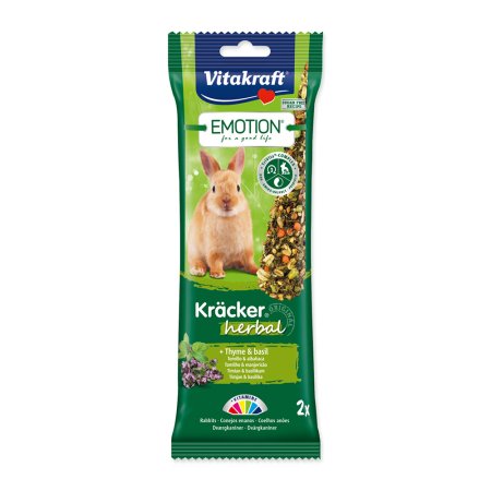 Tyčinky VITAKRAFT Emotion kracker králík herbal 112 g