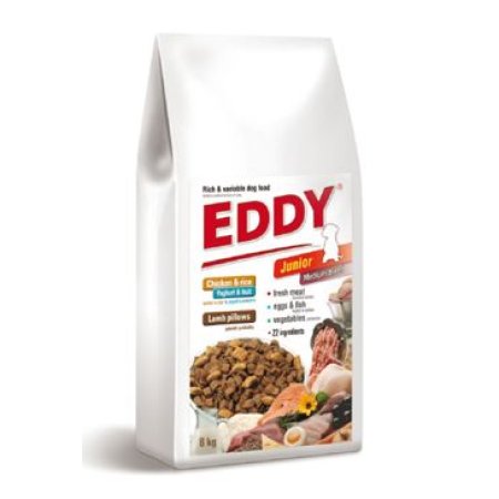 EDDY Junior Medium Breed polštářky s jehněčím 8kg