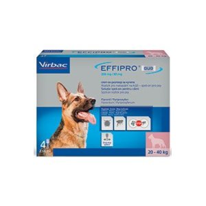 Effipro DUO Dog L (20-40kg) 268/80 mg, 4x2,68ml