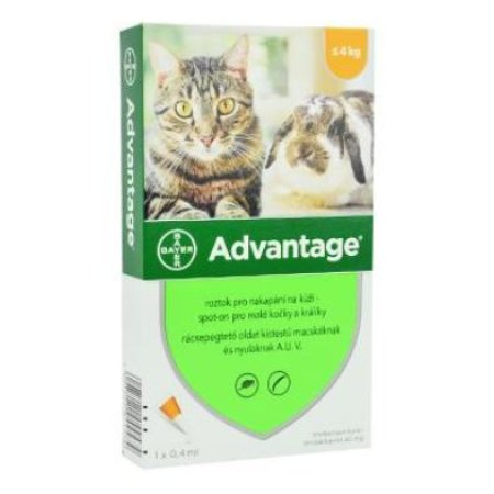 Advantage pro malé kočky a králíky 40mg 1x0,4ml