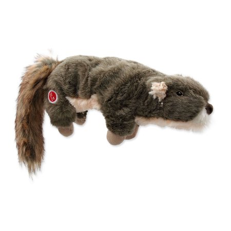 Hračka DOG FANTASY Skinneeez Plush pískací veverka 45 cm