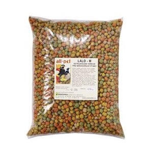 Krmivo pro Papoušky a měkkožravé LALO-M extrud. 0,75kg