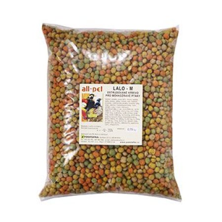 Krmivo pro Papoušky a měkkožravé LALO-M extrud. 0,75kg