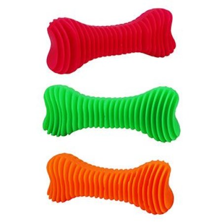 Hračka pes Kost Dentální žebrovaná plovací 18cm SP