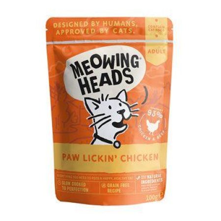 MEOWING HEADS Paw Lickin’ Chicken kapsička 100g