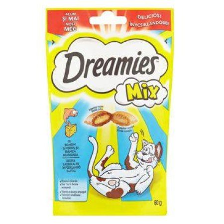 Dreamies kočka pochoutka s lososem a sýrem 60g