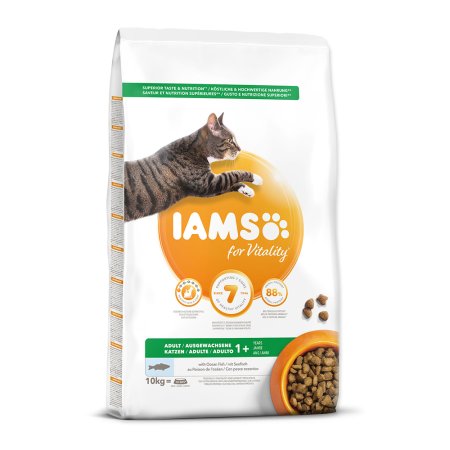 IAMS for Vitality Adult Cat Food with Ocean Fish 10 kg