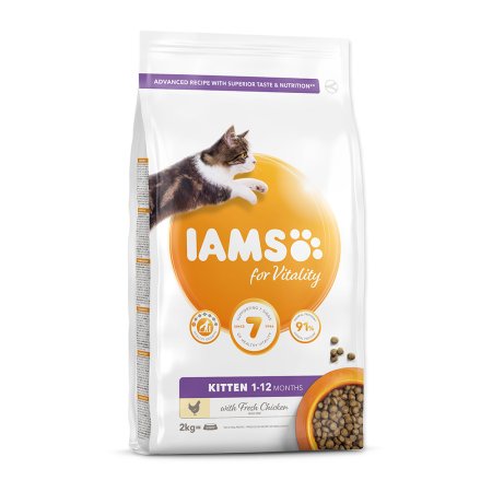 IAMS for Vitality Kitten Food with Fresh Chicken 2kg