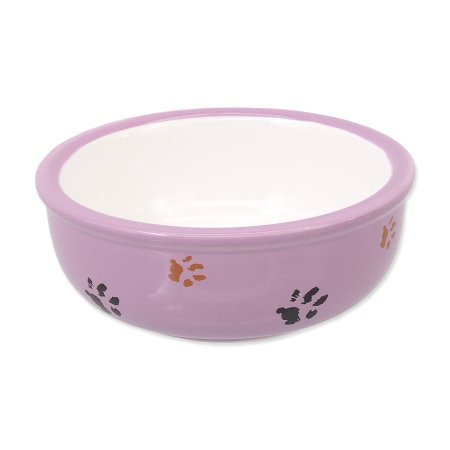 Miska MAGIC CAT keramická kočicí tlapka fialová 13 cm 0,33l