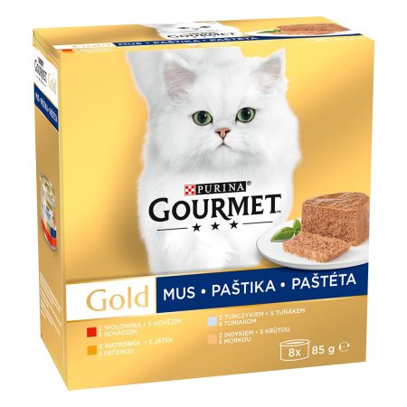 Gourmet tuňák/játra/krůta/hovězí Multipack paštika 8 x 85 g