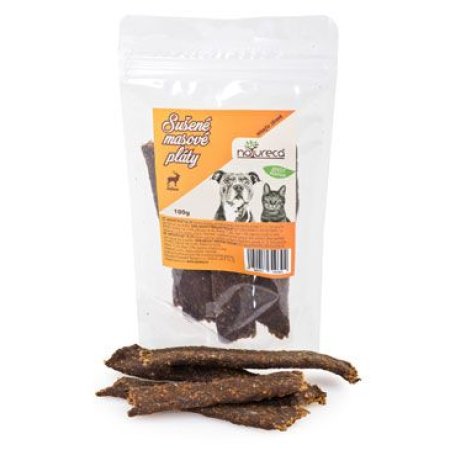 NATURECA pochoutka Masové pláty-Jelen, 100%maso 100g