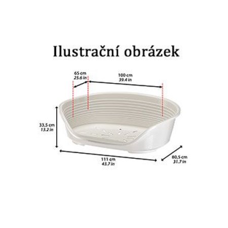 Pelech plast SIESTA DLX 12 modrý 111x80,5x33cm FP 1ks