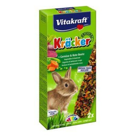 Vitakraft Rodent Rabbit Kräcker zelenina+červ.řepa 2ks