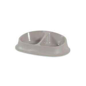 Miska plast dvojmiska kočka SMART 2x0,25l béžová Zolux