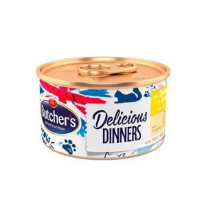 Butcher’s Cat Class.Delic.Dinners kuře+krůta konz85g