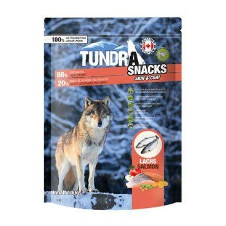 TUNDRA dog snack Salmon Skin & Coat 100g