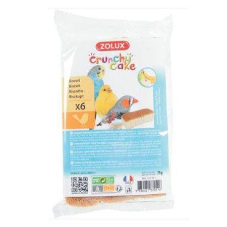 Sušenky pták CRUNCHY CAKE APPLE BANANa 6ks 75g Zolux