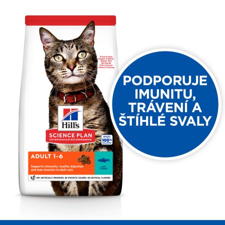 Hill’s Science Plan granule pro dospělé kočky s tuňákem 3 kg