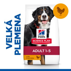 Hill’s Science Plan granule pro dospělé psy velkých plemen s kuřecím 2.5 kg