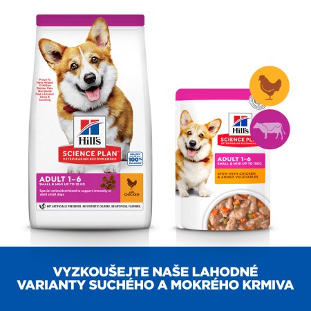 Hill’s Science Plan granule pro dospělé psy malých plemen s kuřecím 3 kg
