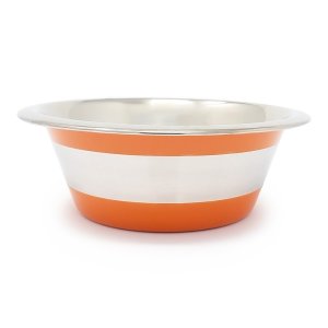 PROFIZOO Miska Standard 2600 ml Oranžová (šedý proužek)