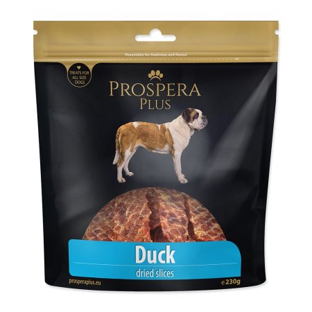 Pochoutka PROSPERA Plus plátky kachního masa 230 g