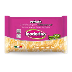 Ubrousky INODORINA na oči a uši Heřmánek 15 ks